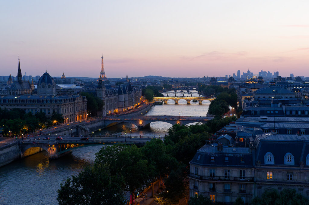 depuis le toit de l'Hôtel de ville